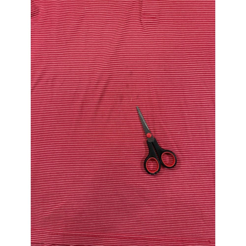 Daniel Cremieux Polo Shirt Mens Large Red Striped Golf Casual - Picture 7 of 8